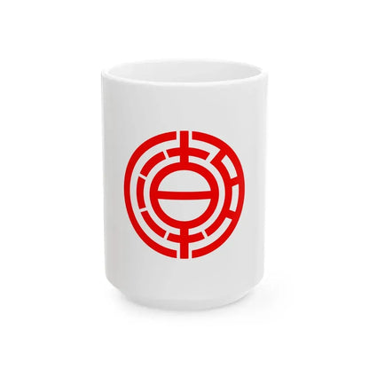 Flag of Yashio Saitama (Japan) White Coffee Mug 15oz - Go Mug Yourself