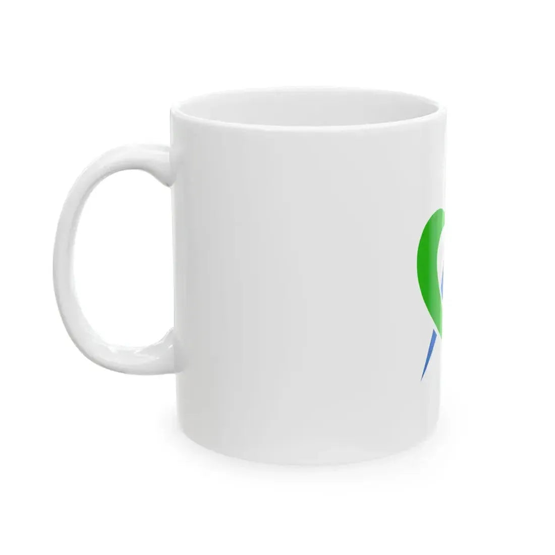 Flag of Yasu Shiga (Japan) White Coffee Mug - Go Mug Yourself