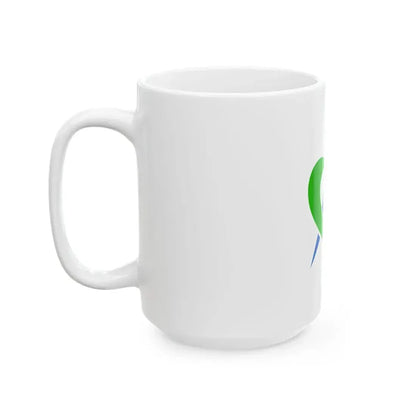 Flag of Yasu Shiga (Japan) White Coffee Mug - Go Mug Yourself