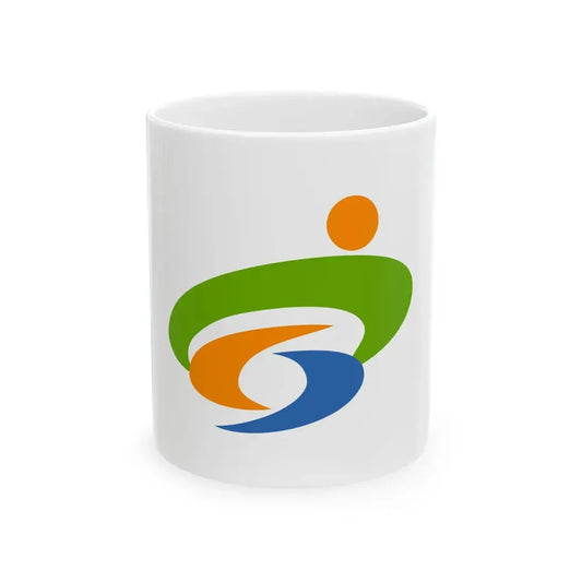 Flag of Yasugi Shimane (Japan) White Coffee Mug 11oz - Go Mug Yourself