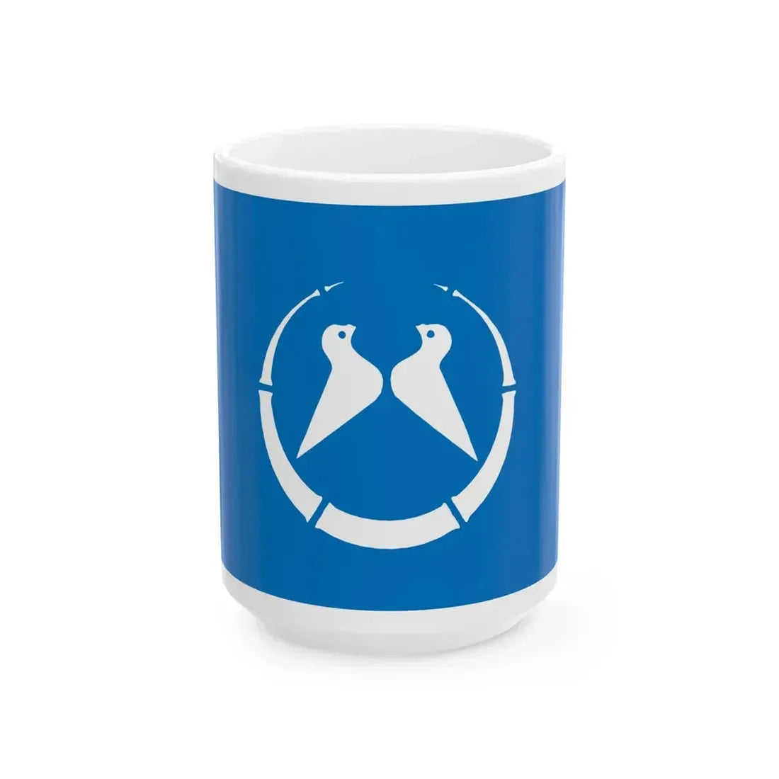 Flag of Yawata Kyoto (Japan) White Coffee Mug 15oz - Go Mug Yourself