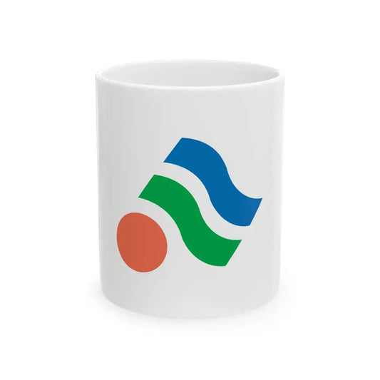Flag of Yawatahama Ehime (Japan) White Coffee Mug 11oz - Go Mug Yourself