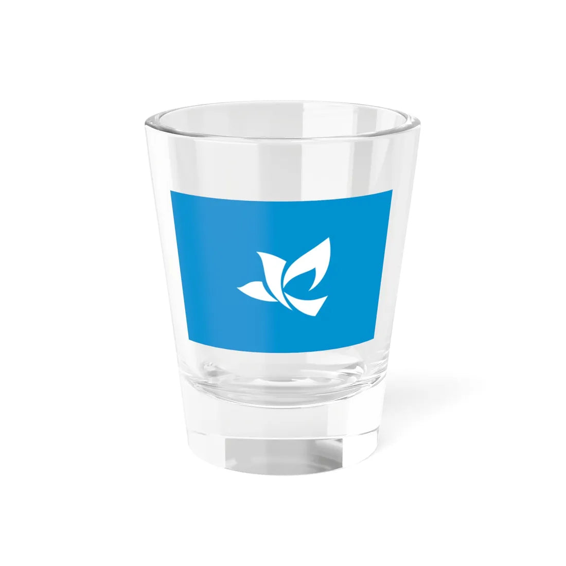 Flag of Yazu Tottori (Japan) Shot Glass 1.5oz 1.5oz - Go Mug Yourself