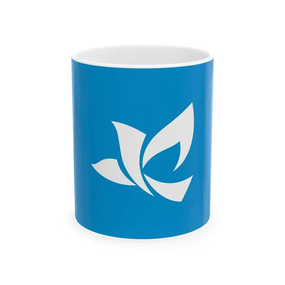 Flag of Yazu Tottori (Japan) White Coffee Mug 11oz - Go Mug Yourself