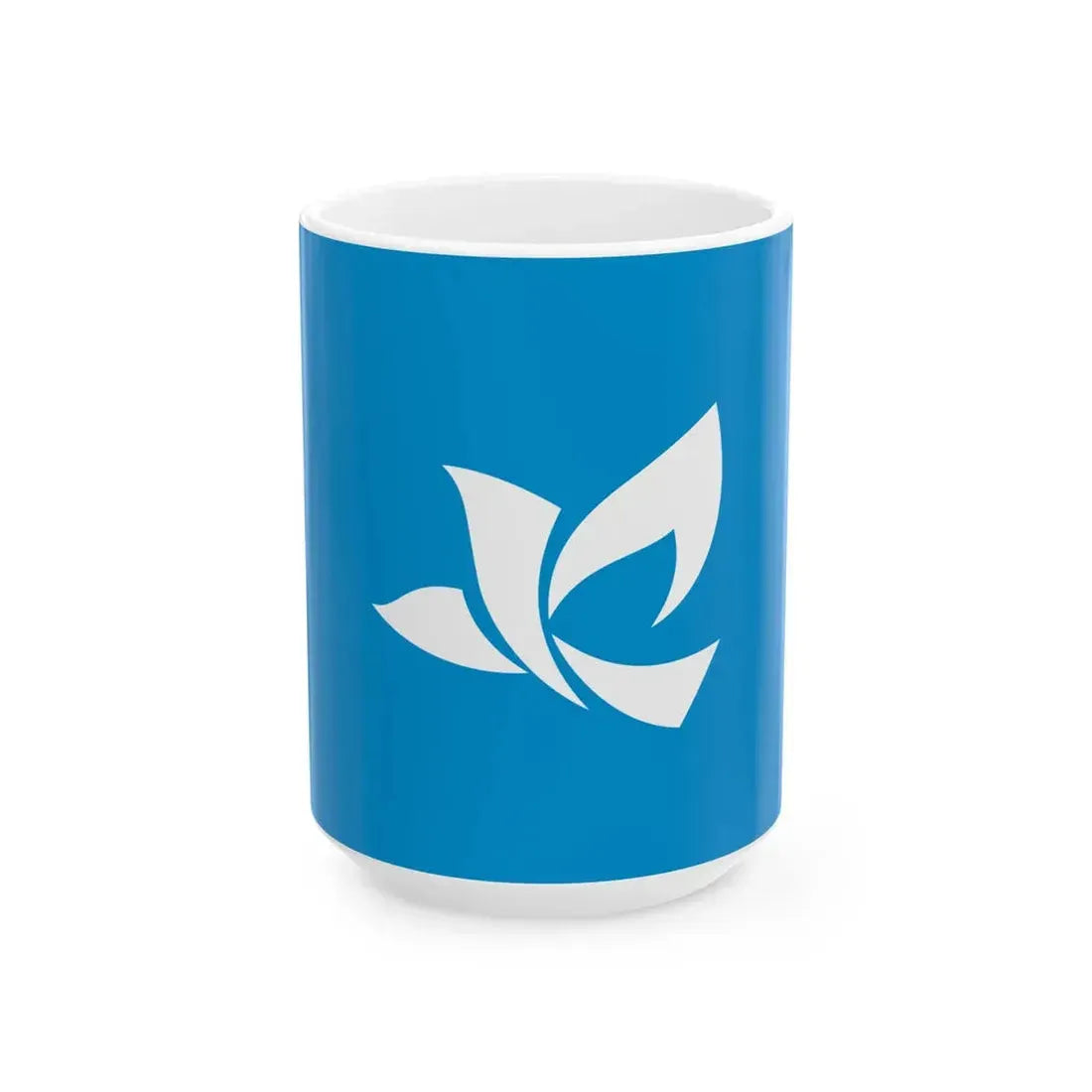 Flag of Yazu Tottori (Japan) White Coffee Mug 15oz - Go Mug Yourself