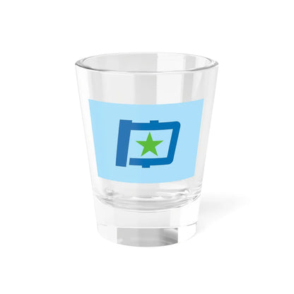 Flag of Yūbetsu Hokkaido (Japan) Shot Glass 1.5oz 1.5oz - Go Mug Yourself
