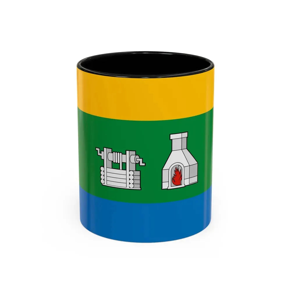 Flag of Yekaterinburg Russia - Accent Coffee Mug 11oz Black - Go Mug Yourself