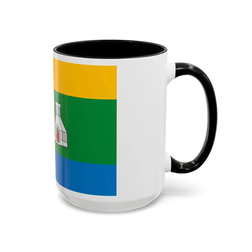 Flag of Yekaterinburg Russia - Accent Coffee Mug - Go Mug Yourself