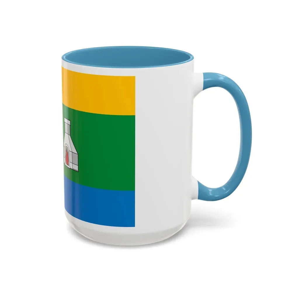 Flag of Yekaterinburg Russia - Accent Coffee Mug - Go Mug Yourself