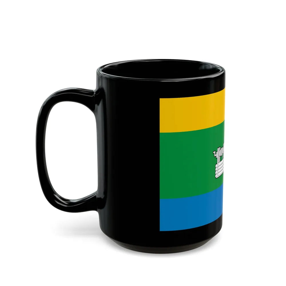 Flag of Yekaterinburg Russia - Black Coffee Mug-Go Mug Yourself