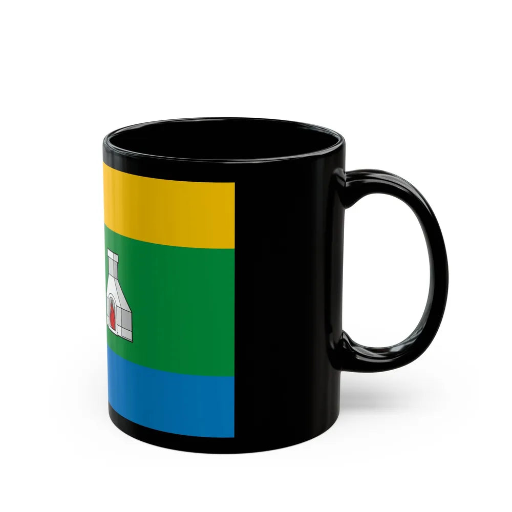 Flag of Yekaterinburg Russia - Black Coffee Mug-Go Mug Yourself