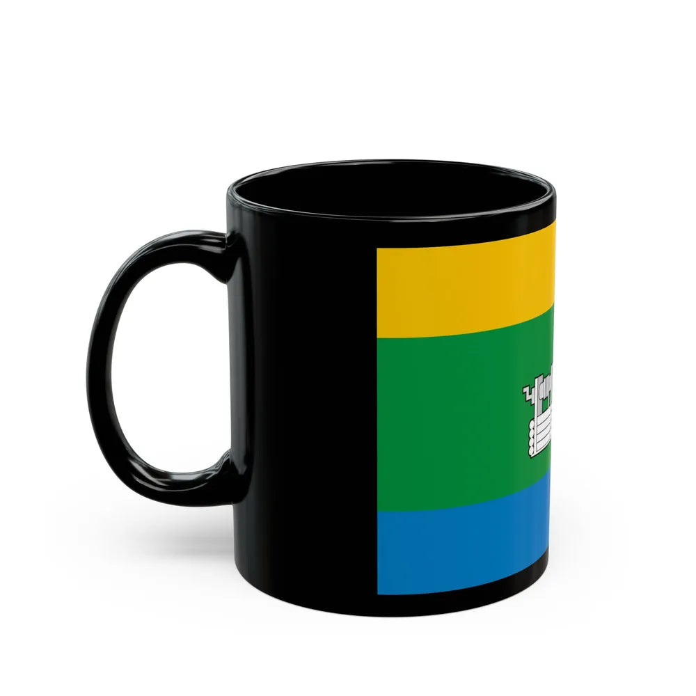 Flag of Yekaterinburg Russia - Black Coffee Mug-Go Mug Yourself