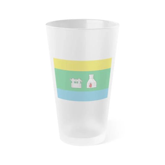 Flag of Yekaterinburg Russia - Frosted Pint Glass 16oz 16oz Frosted - Go Mug Yourself