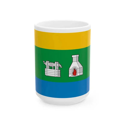 Flag of Yekaterinburg Russia - White Coffee Mug 15oz - Go Mug Yourself
