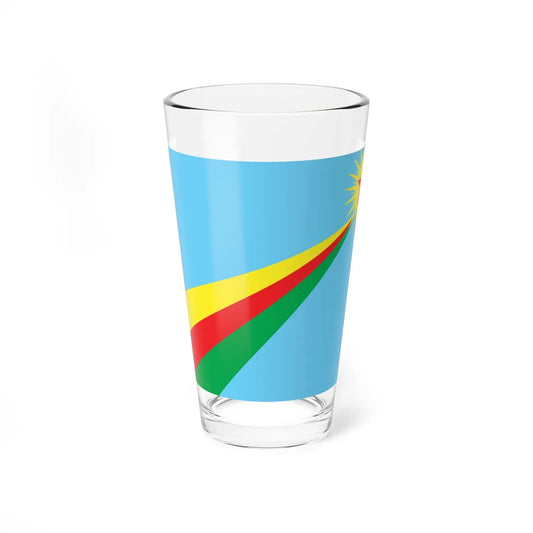 Flag of Yekitiya Star (Syria) Pint Glass 16oz 16oz - Go Mug Yourself