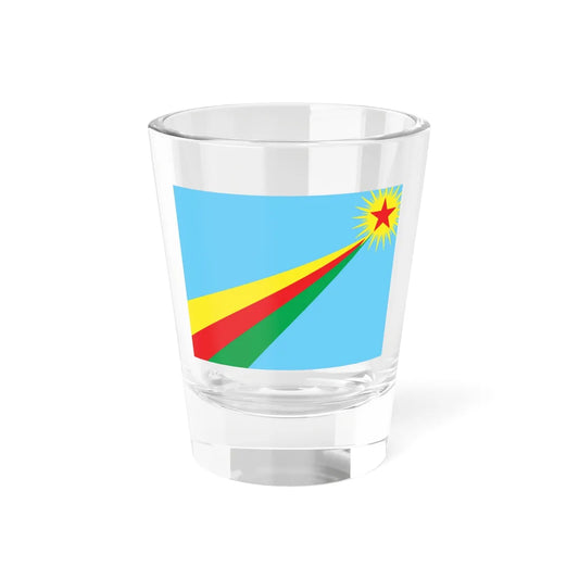 Flag of Yekitiya Star (Syria) Shot Glass 1.5oz 1.5oz - Go Mug Yourself