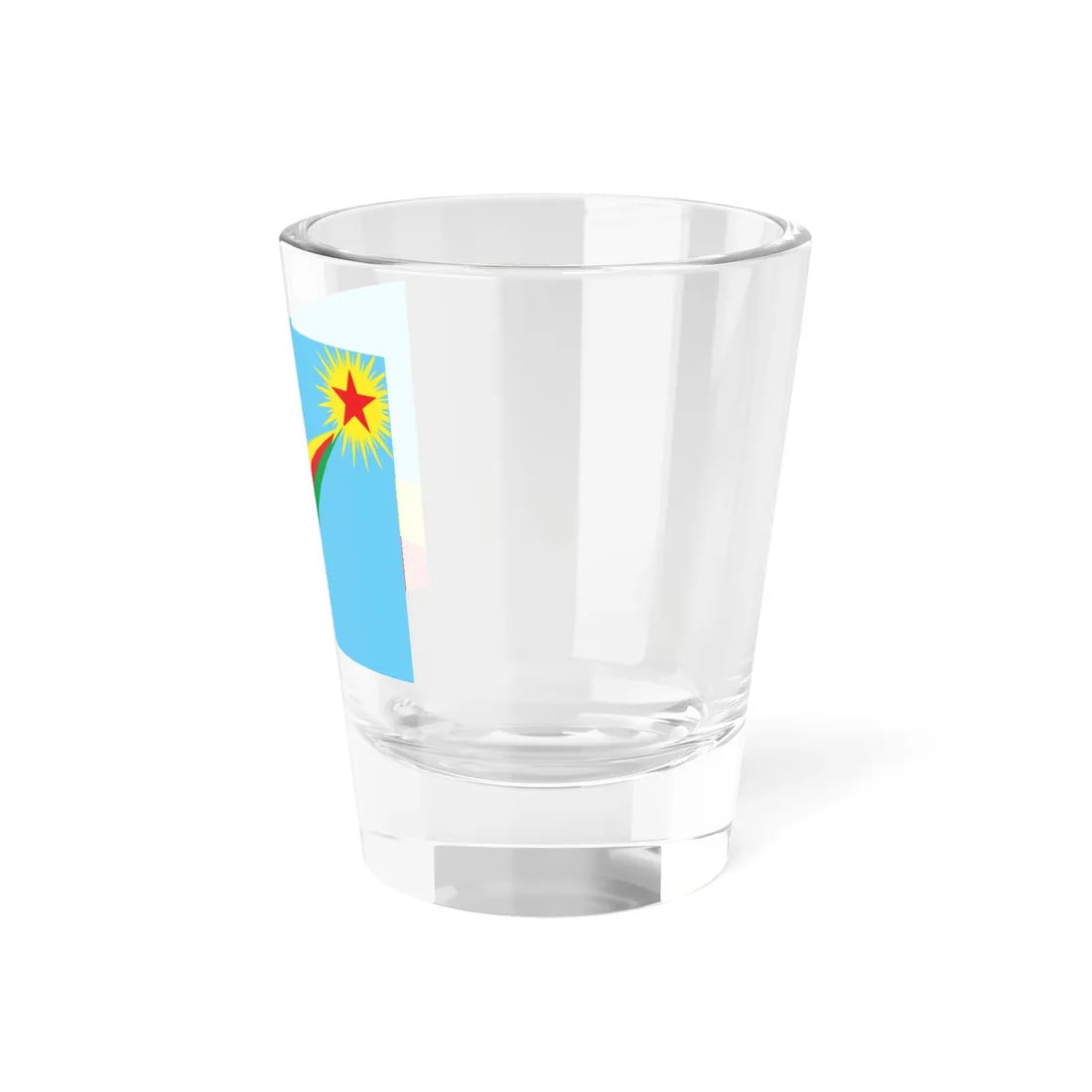 Flag of Yekitiya Star (Syria) Shot Glass 1.5oz - Go Mug Yourself