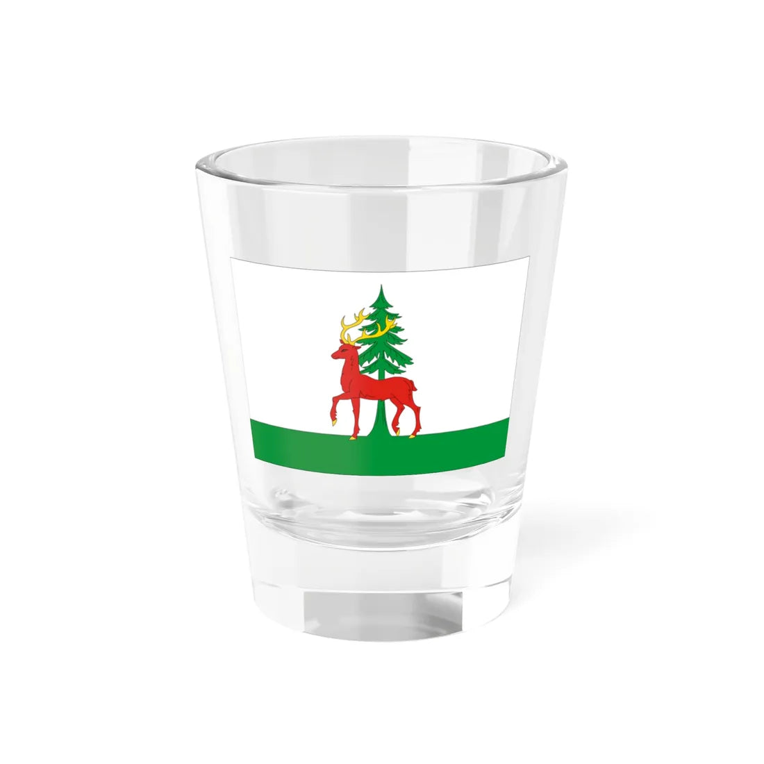 Flag of Yelets (Russia) Shot Glass 1.5oz 1.5oz - Go Mug Yourself