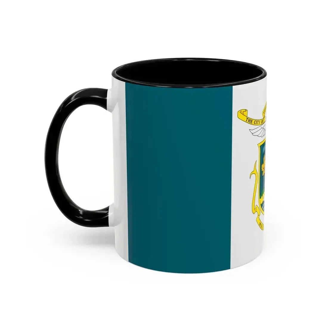 Flag of Yellowknife NWT Canada - Accent Coffee Mug - Go Mug Yourself