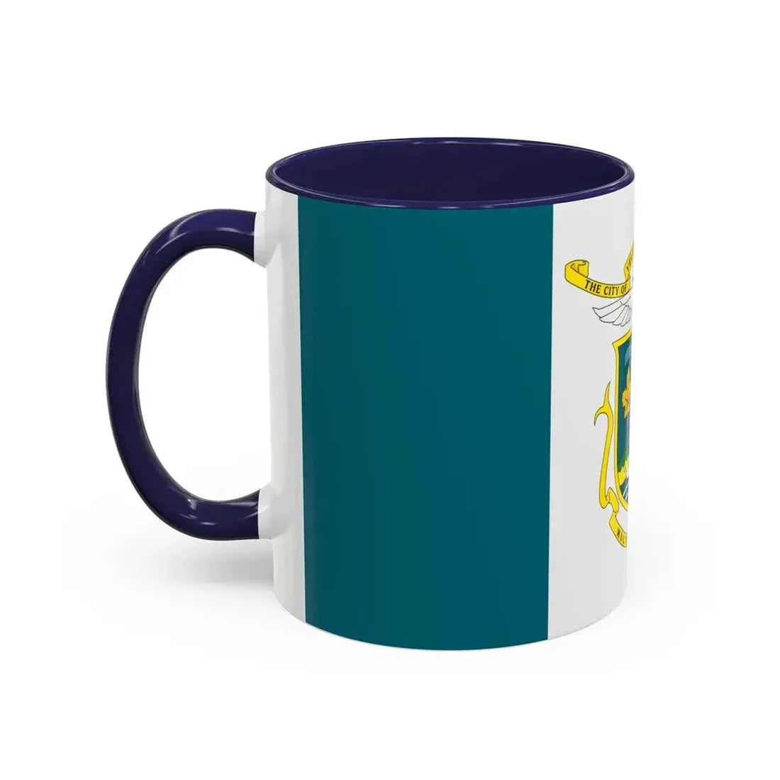 Flag of Yellowknife NWT Canada - Accent Coffee Mug - Go Mug Yourself