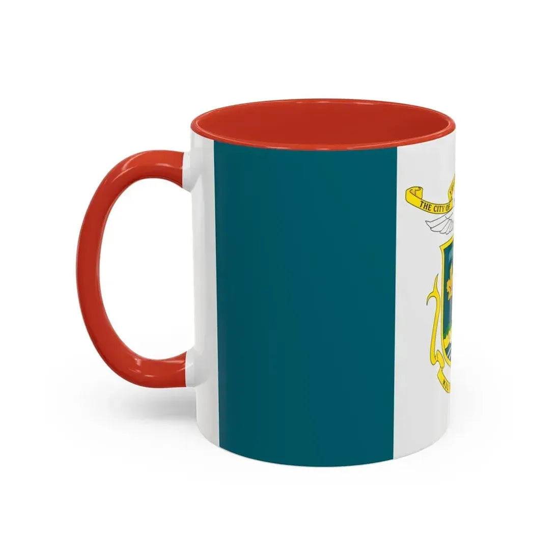 Flag of Yellowknife NWT Canada - Accent Coffee Mug - Go Mug Yourself