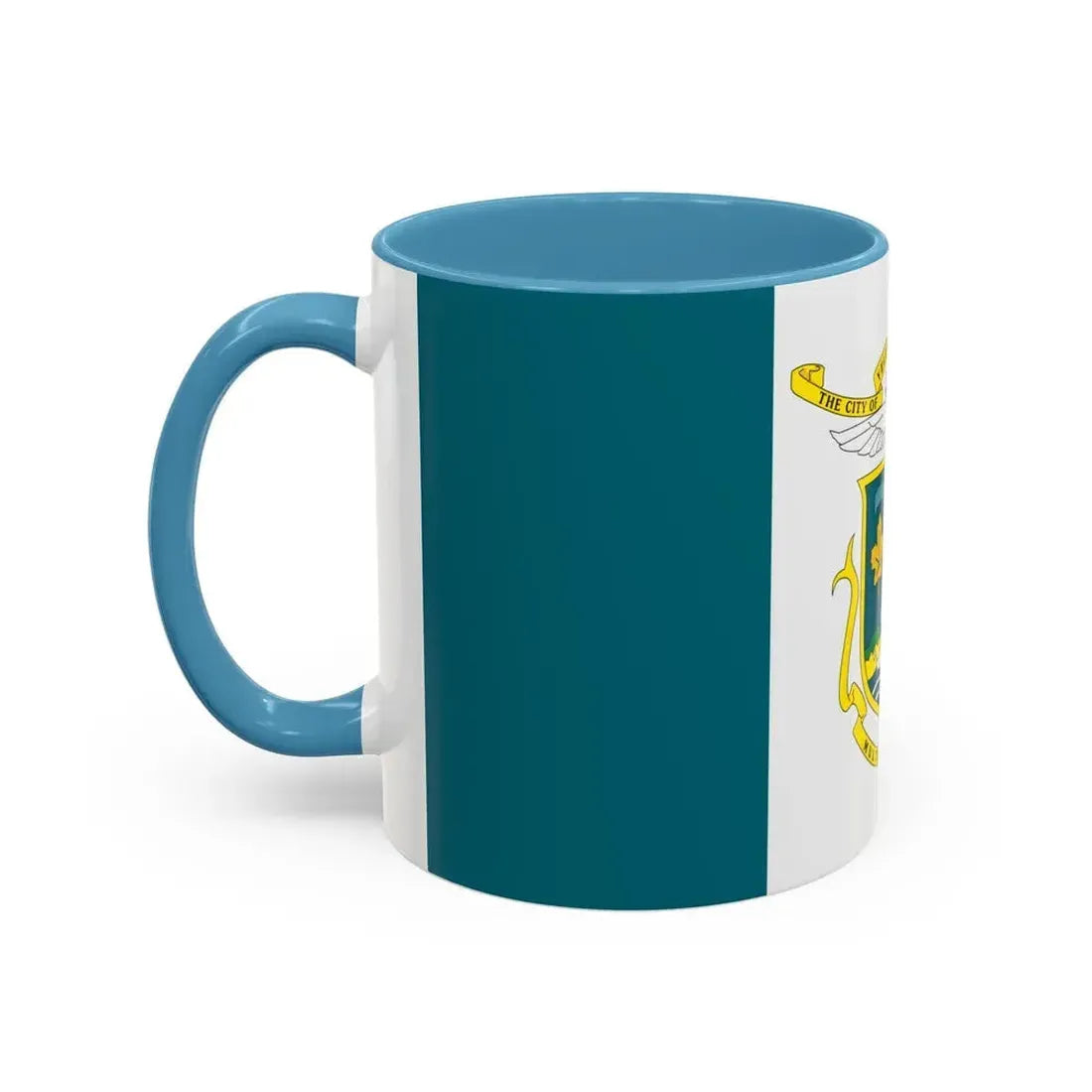 Flag of Yellowknife NWT Canada - Accent Coffee Mug - Go Mug Yourself