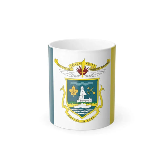 Flag of Yellowknife NWT Canada - Color Changing Coffee Mug 11oz - Go Mug Yourself