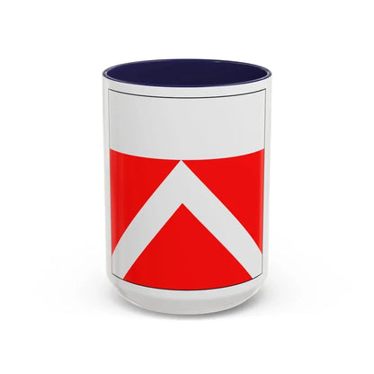 Flag of Yens Switzerland - Accent Coffee Mug 15oz Navy - Go Mug Yourself
