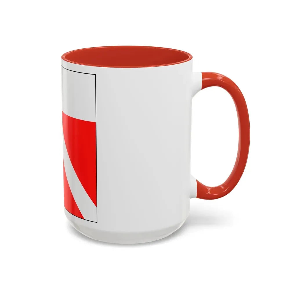 Flag of Yens Switzerland - Accent Coffee Mug - Go Mug Yourself