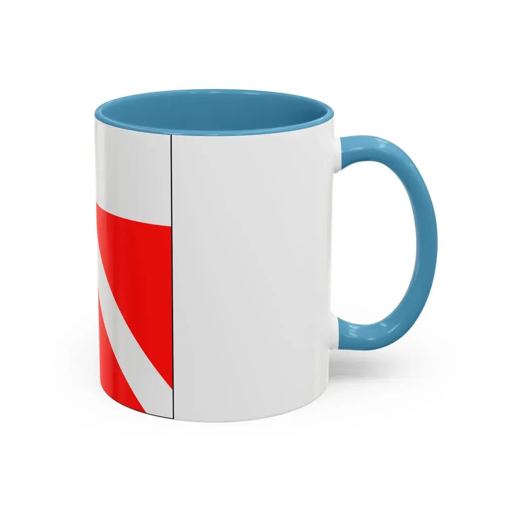 Flag of Yens Switzerland - Accent Coffee Mug - Go Mug Yourself