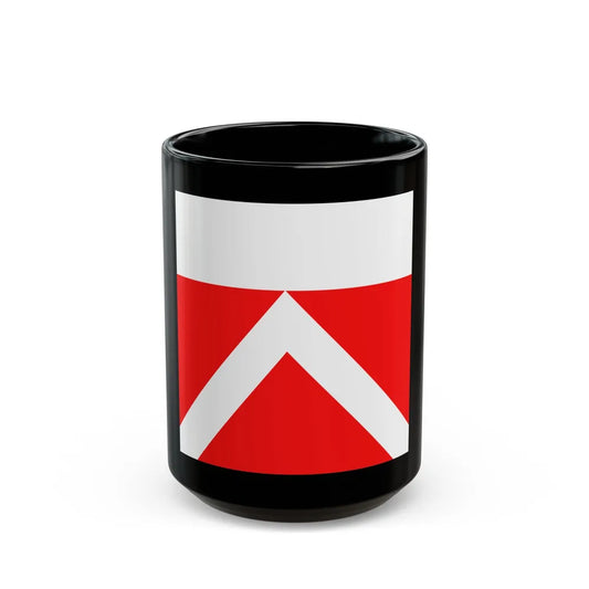 Flag of Yens Switzerland - Black Coffee Mug-15oz-Go Mug Yourself