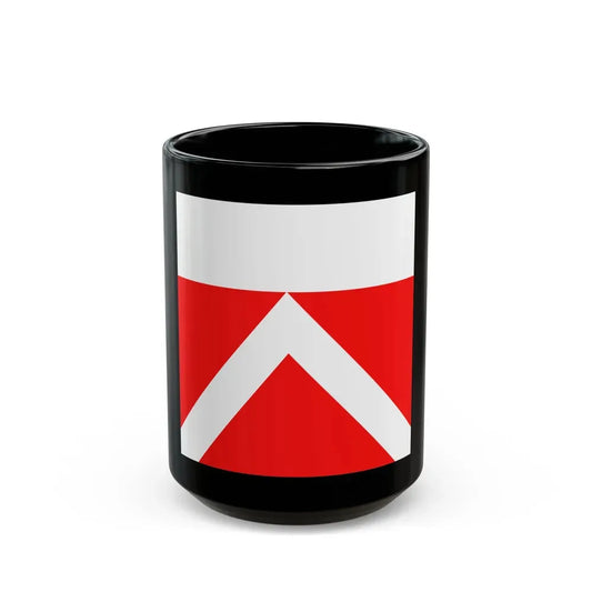 Flag of Yens Switzerland - Black Coffee Mug 15oz - Go Mug Yourself