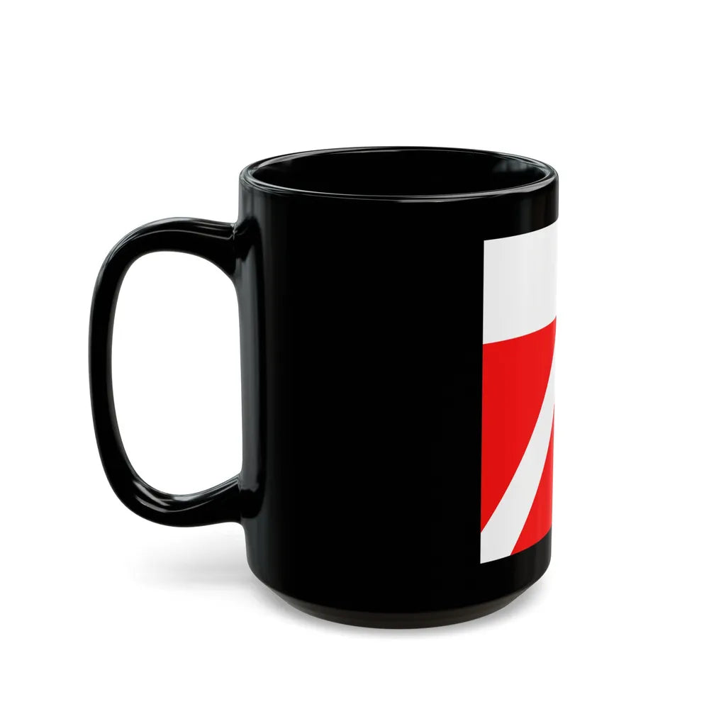 Flag of Yens Switzerland - Black Coffee Mug-Go Mug Yourself