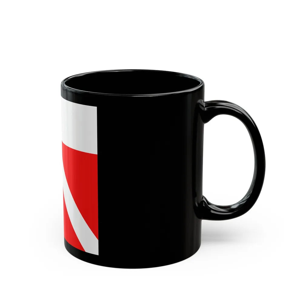 Flag of Yens Switzerland - Black Coffee Mug-Go Mug Yourself