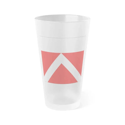 Flag of Yens Switzerland - Frosted Pint Glass 16oz 16oz Frosted - Go Mug Yourself