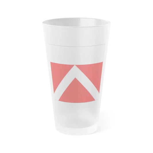 Flag of Yens Switzerland - Frosted Pint Glass 16oz 16oz Frosted - Go Mug Yourself