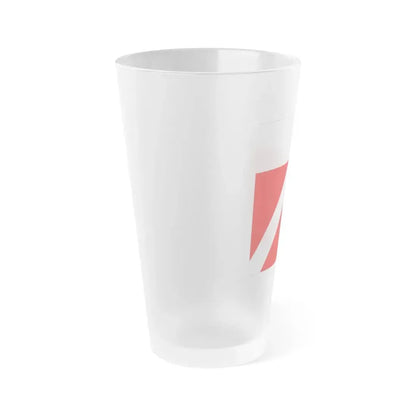 Flag of Yens Switzerland - Frosted Pint Glass 16oz - Go Mug Yourself