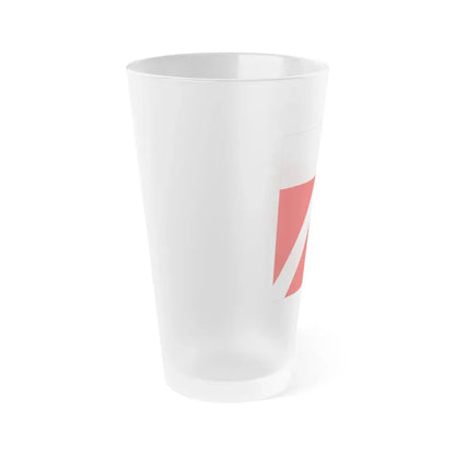 Flag of Yens Switzerland - Frosted Pint Glass 16oz - Go Mug Yourself