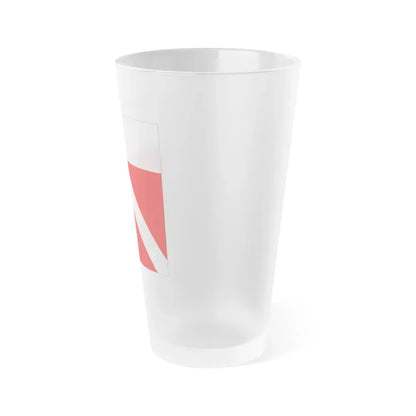 Flag of Yens Switzerland - Frosted Pint Glass 16oz - Go Mug Yourself