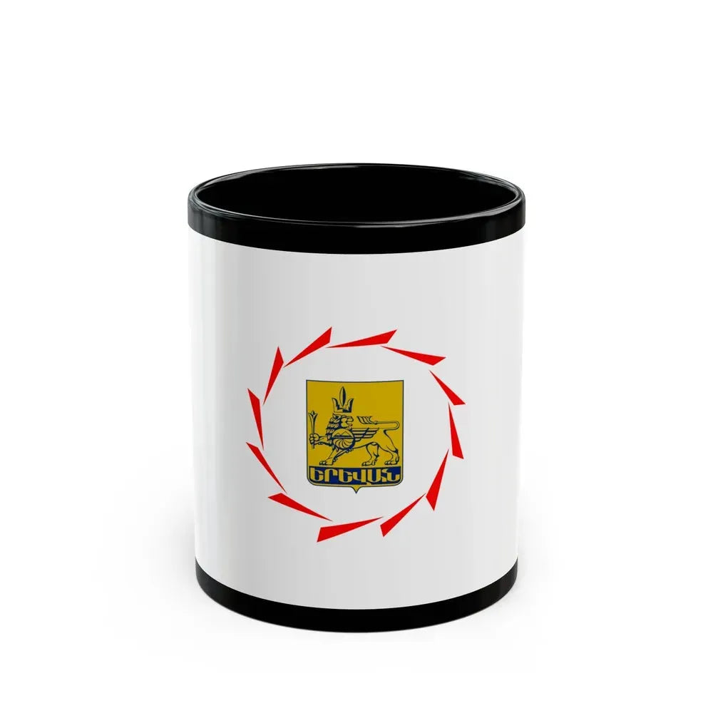 Flag of Yerevan Armenia - Black Coffee Mug 11oz - Go Mug Yourself