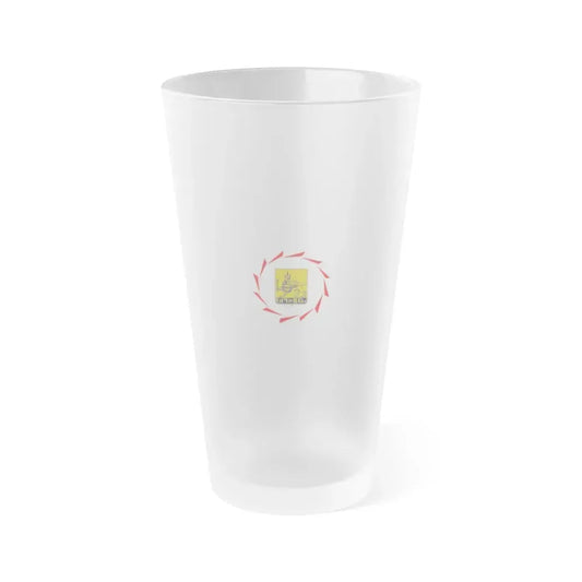 Flag of Yerevan Armenia - Frosted Pint Glass 16oz 16oz Frosted - Go Mug Yourself