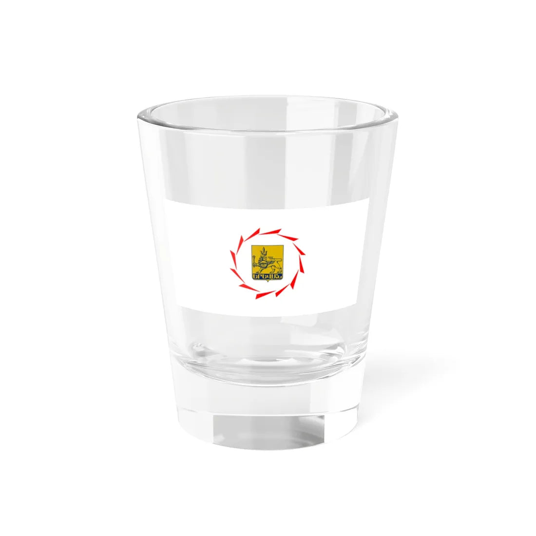 Flag of Yerevan (Armenia) Shot Glass 1.5oz 1.5oz - Go Mug Yourself