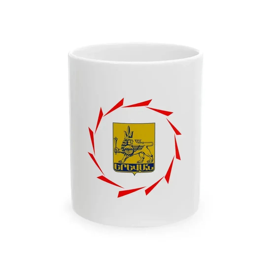 Flag of Yerevan Armenia - White Coffee Mug 11oz - Go Mug Yourself