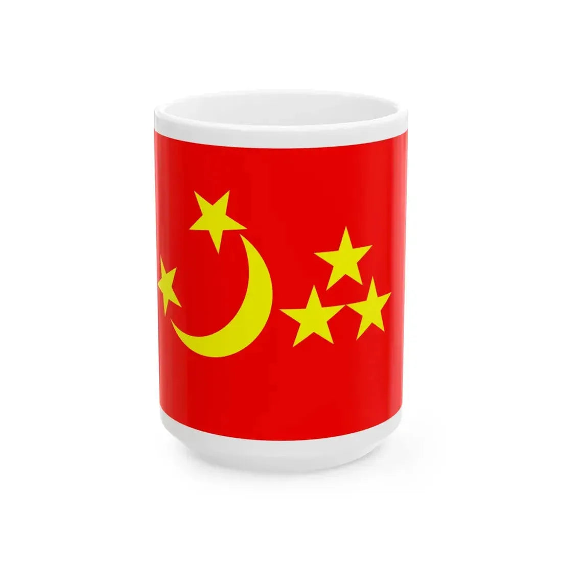 Flag of Yettishar 1873-1877 (China) White Coffee Mug 15oz - Go Mug Yourself
