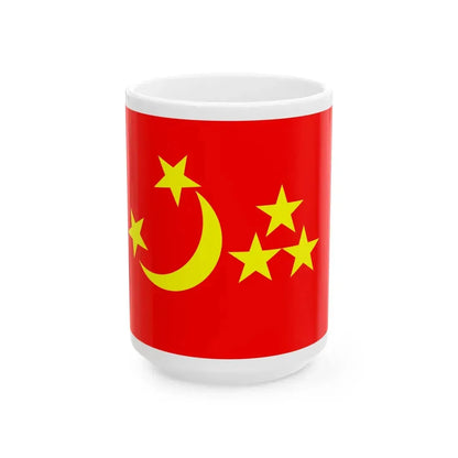 Flag of Yettishar 1873-1877 (China) White Coffee Mug 15oz - Go Mug Yourself