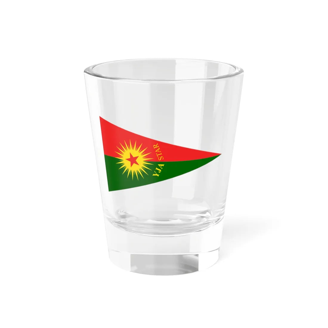 Flag of YJA-Star (Turkey) Shot Glass 1.5oz 1.5oz - Go Mug Yourself