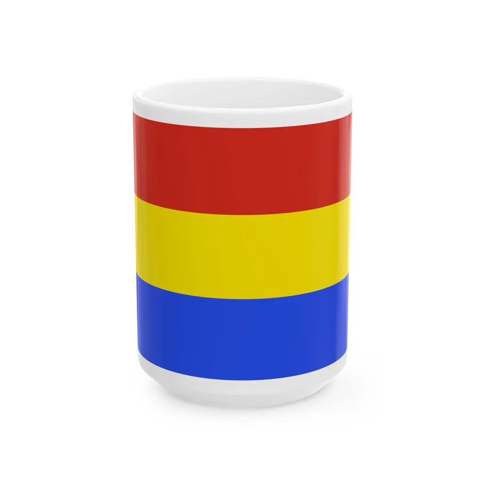 Flag of Yocalla Bolivia (Bolivia) White Coffee Mug 15oz - Go Mug Yourself
