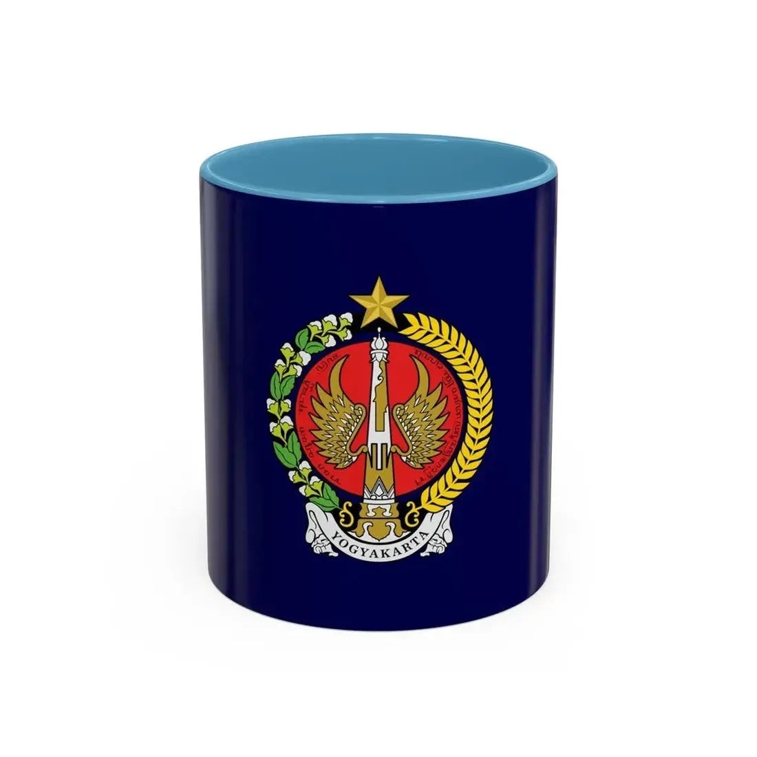 Flag of Yogyakarta Indonesia - Accent Coffee Mug 11oz Light Blue - Go Mug Yourself