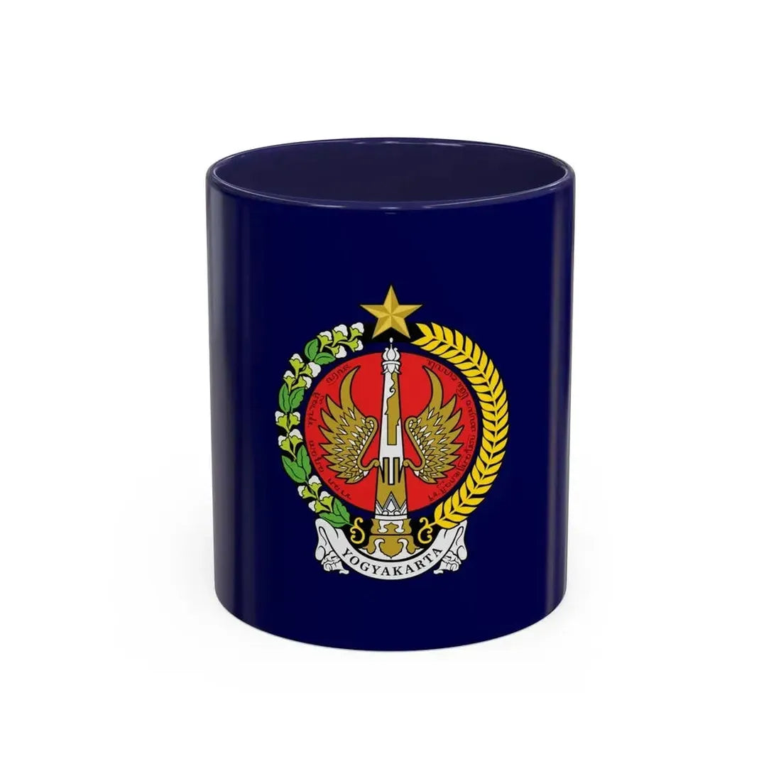 Flag of Yogyakarta Indonesia - Accent Coffee Mug 11oz Navy - Go Mug Yourself