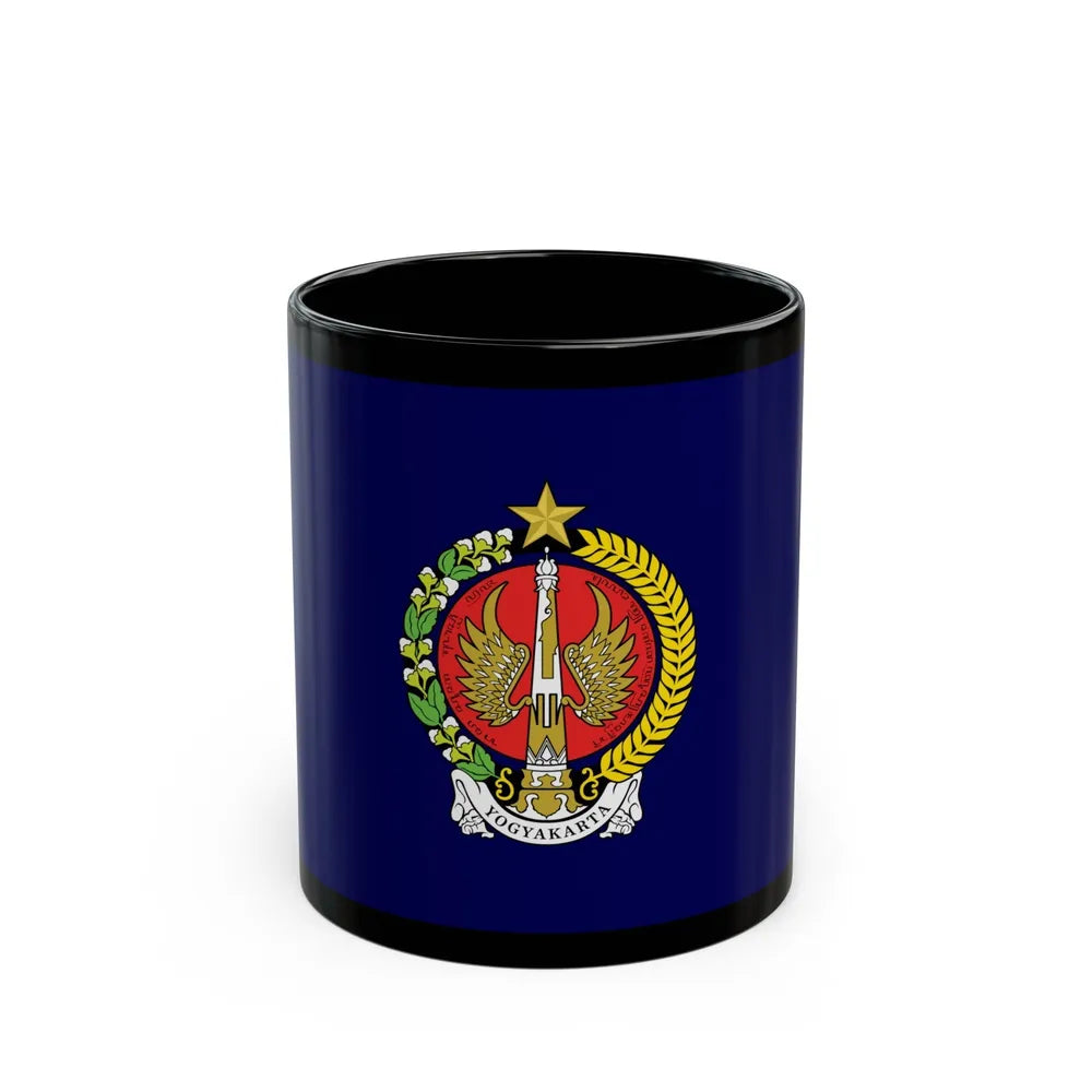 Flag of Yogyakarta Indonesia - Black Coffee Mug-11oz-Go Mug Yourself